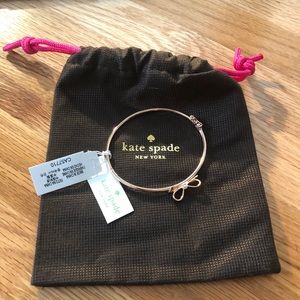NWT Kate Spade Rosegold Love Note Bow Bracelet